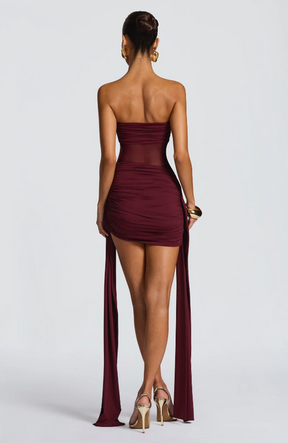 Vestido mini Fiorella - Negro